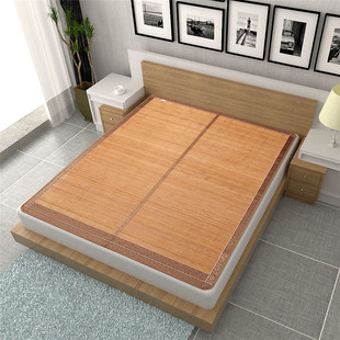 三件套双面藤草折叠 水磨镜面磨光竹凉席子 1.2m/1.35/1.5/1.8米