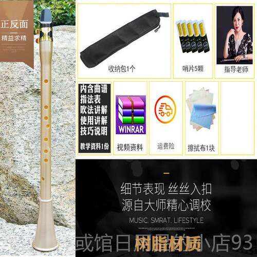 正品单簧管器简易克斯风萨脂专业级楚乐乐萨黑管初学入树门降E调