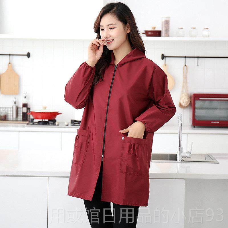 正品防水防外油大人罩衣工作服家拉链男女士厨房时围尚裙长袖套成,家庭/个人清洁工具,围裙,淘宝优惠券,粉丝福利购,淘宝优惠卷
