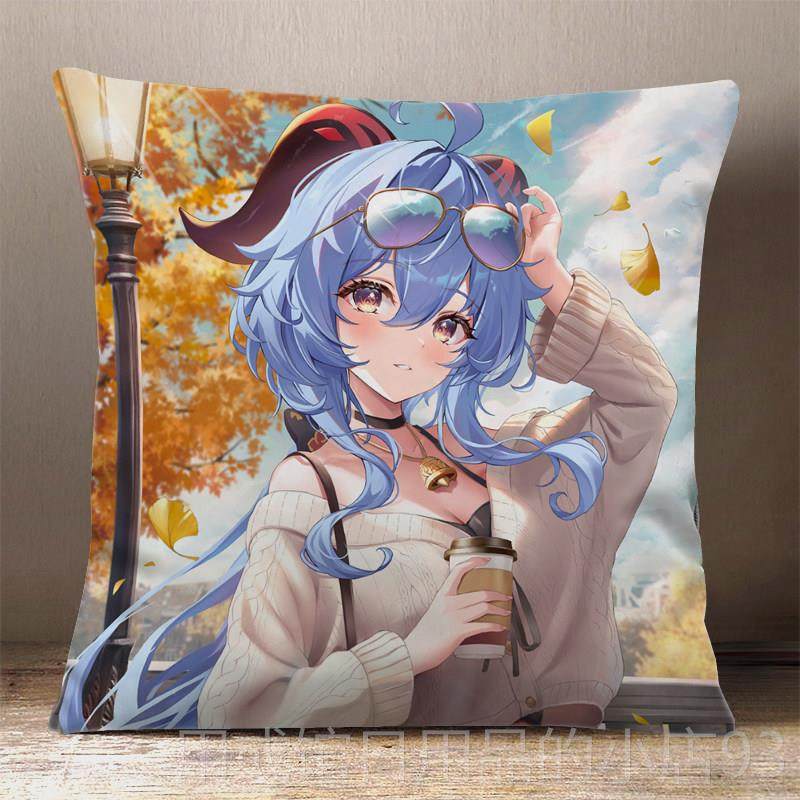 正品原仆神甘雨抱枕元周边女椰羊王小姐动二次双面漫定制睡觉宿舍