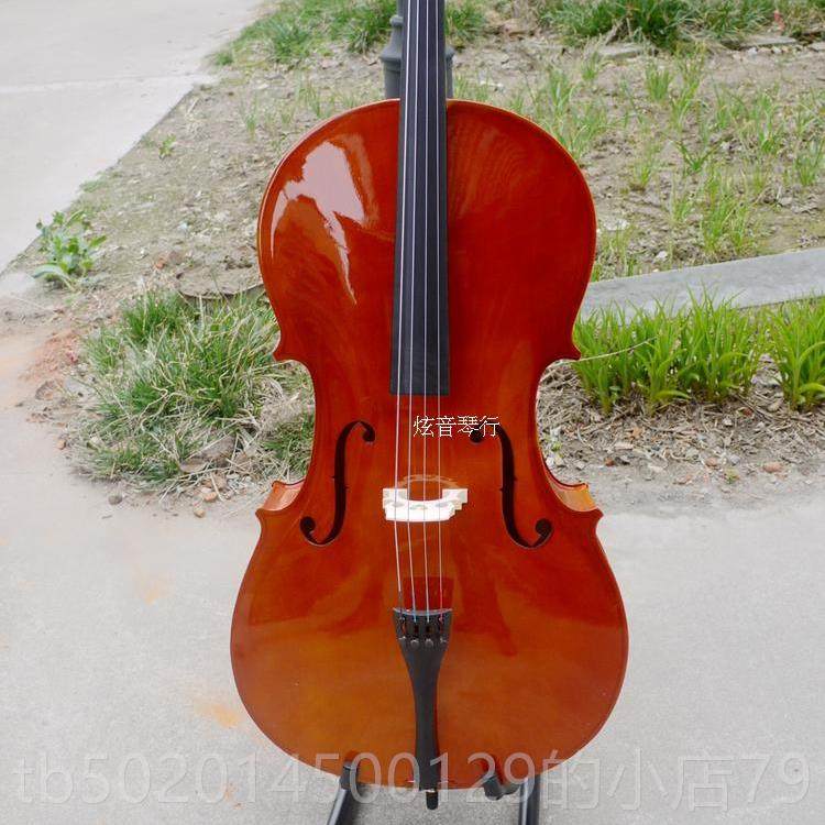 高档初学习大提提琴成人儿童大琴白色哑光亮光练提黑色大琴特价乐