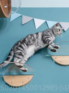 高档吻猫大型挂壁式实木别猫爬架猫抓板塔玩具猫墅窝猫猫组合跳台