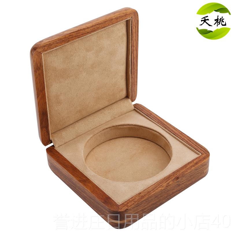 正品夭桃（饰品非洲花梨木紫檀）纯实手镯串玉镯盒翡翠木玉器手手