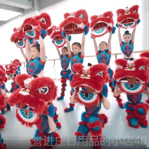 正品小狮妹狮儿童舞子舞服蹈狮子头舞狮服奇狮狮妙想醒头演出服可