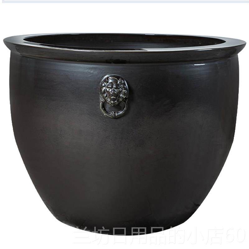 高档景德镇缸陶瓷缸水缸锦鲤荷睡花鱼缸莲缸乌龟缸客厅酒店装饰品