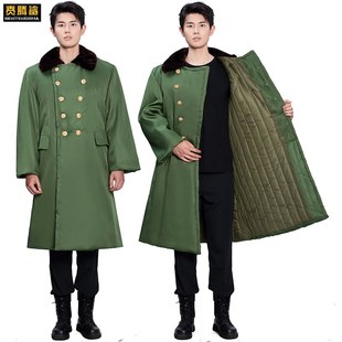 超长军大衣冬加厚保暖军大大衣男冬季保安劳保棉服东北防寒大棉袄