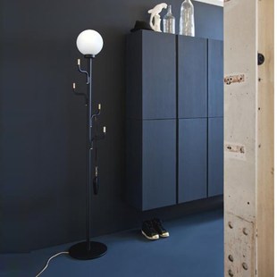 衣帽架客厅落地灯创意个性书房卧室床头挂衣架挂包挂帽落地台灯具