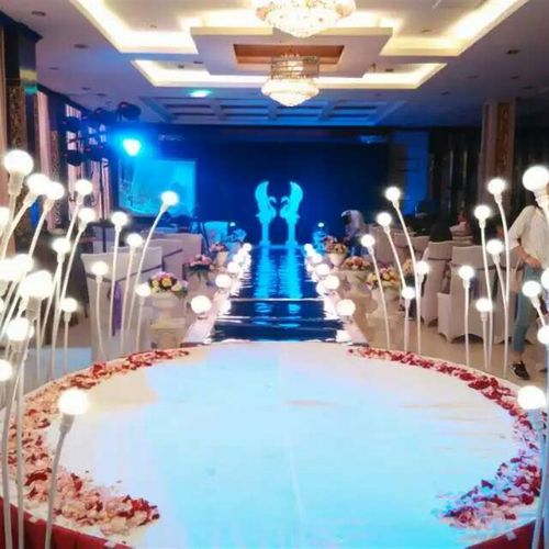 新款5头S型花蕾路引花瓣婚庆T台路引婚礼灯光迎宾区摆件婚庆道具