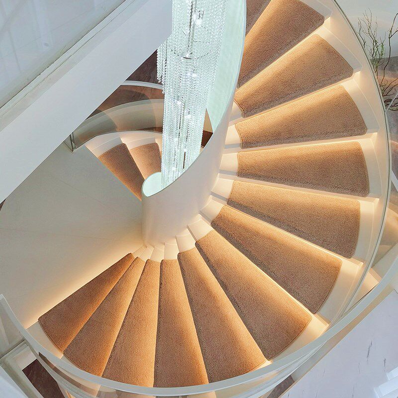 纯色楼梯毯加厚实木楼梯踏步垫室内复式地垫阶梯台阶防滑专用地毯