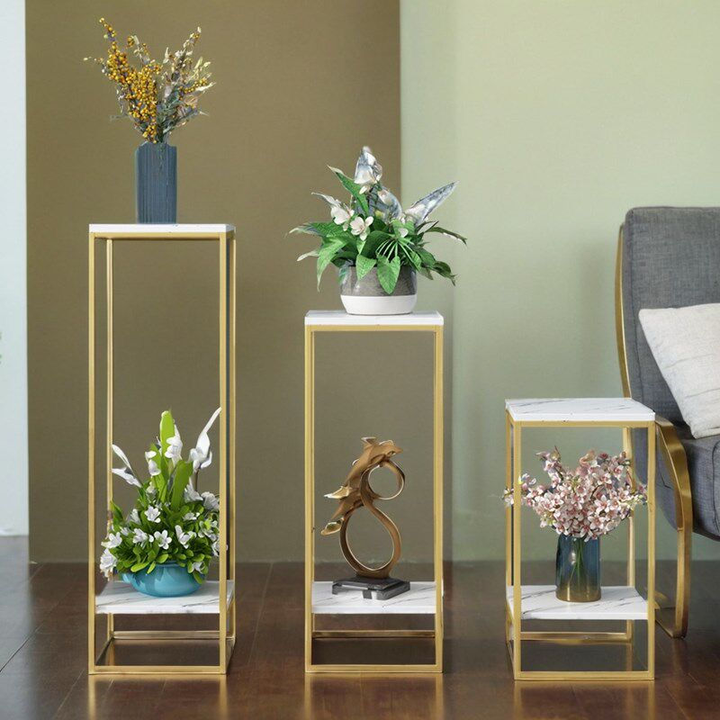 组合铁艺花架装饰架绿萝多肉花盆架客厅室内落地式多层置物花架子