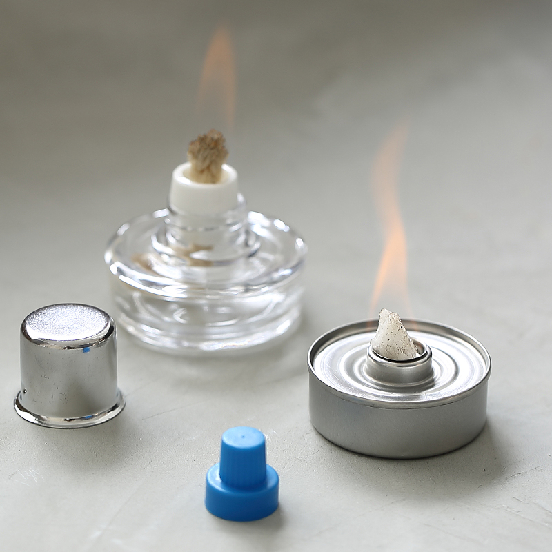 酒精灯煮茶温茶器玻璃酒精炉加热底座家用茶壶酒精煮茶炉茶道配件