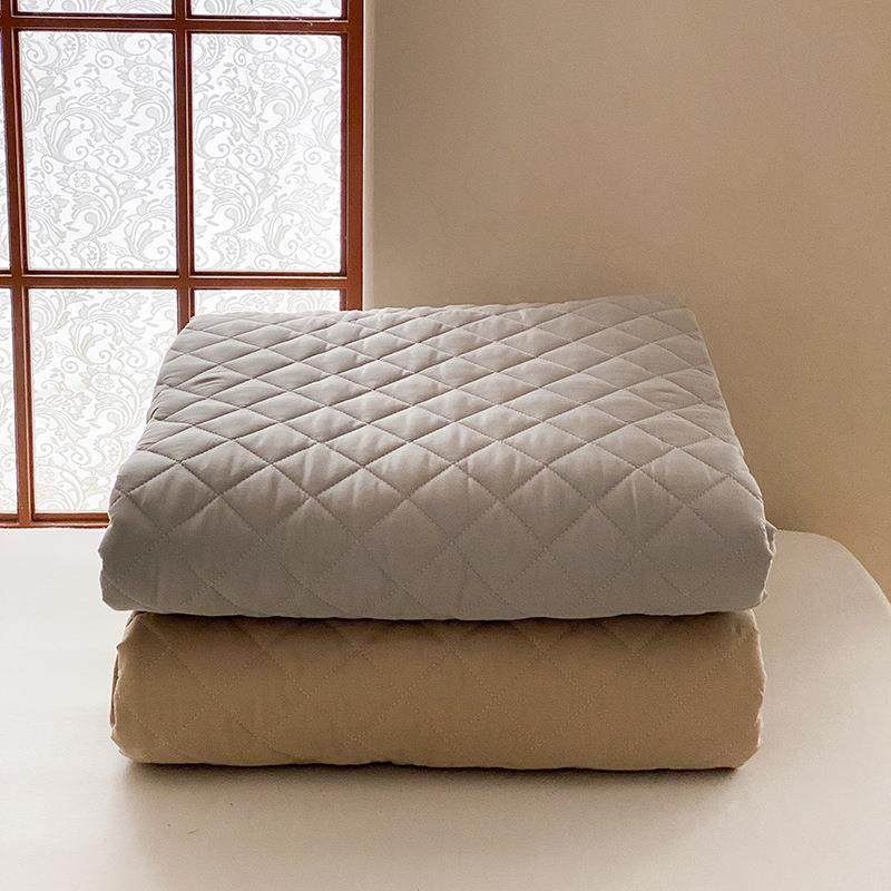 款梦思双面全棉软床垫薄床褥隔脏垫床护垫四角绑带防滑垫子++