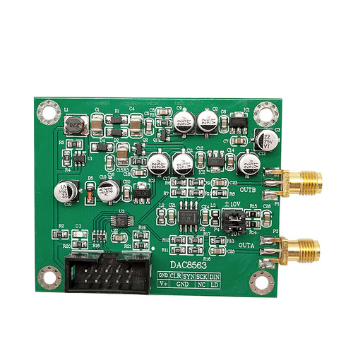 DAC8563数模转换器数据采集模块双路16位DAC 可调正负10V电压基准