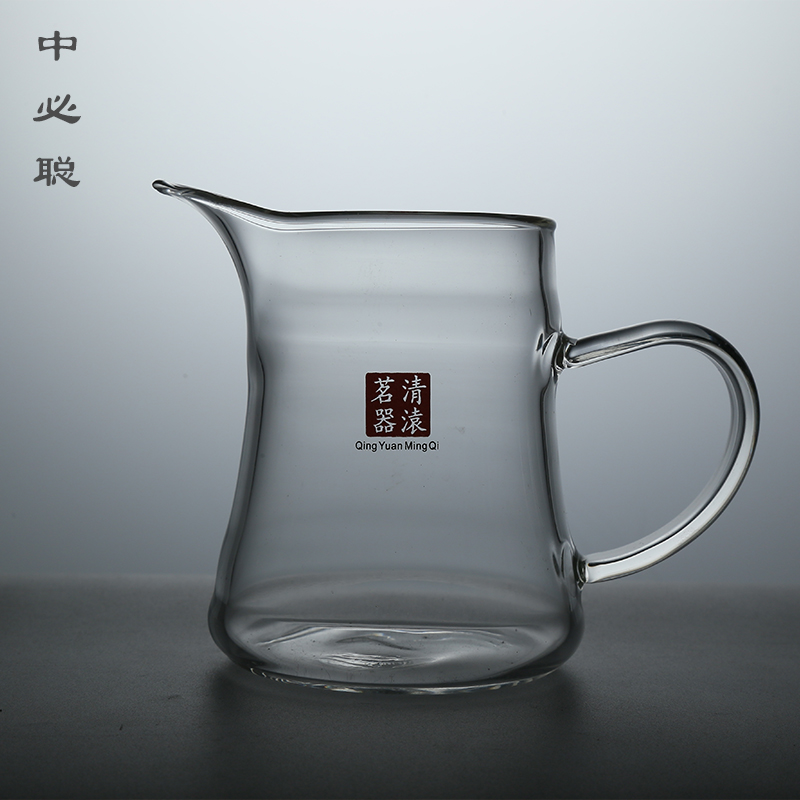 玻璃公道杯茶漏套装加厚耐热茶架分茶杯倒茶渣过滤器茶海茶具配件