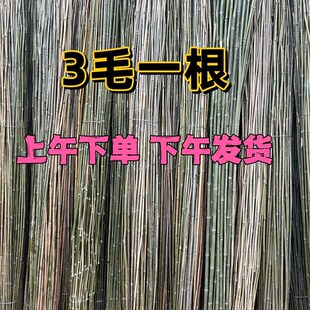 小竹杆爬藤架竹竿菜园搭架豆角黄瓜支架竹篱笆栅栏彩旗杆防腐装饰