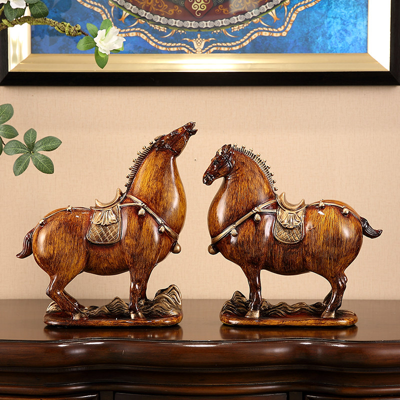 马摆件大号招财唐马客厅工艺品办公室桌酒柜摆设公司开业乔迁礼品,家居饰品,装饰摆件,淘宝优惠券,粉丝福利购,淘宝优惠卷