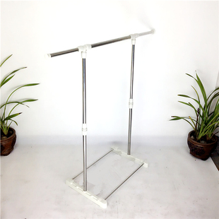 特小型不锈钢 单杆晾衣架 落地阳台升降 室内 伸缩 晒衣 凉衣架