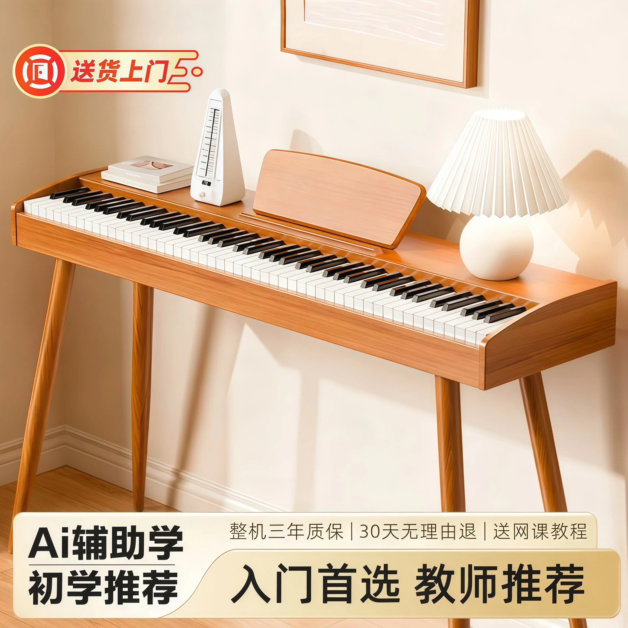 88重锤键盘电钢琴便携式家用成人儿童幼师初学者专业数码电子钢琴