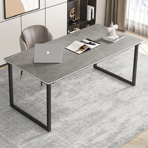 现货简约岩板瓷砖餐桌脚办公桌架子金属支撑底座桌子架大理石桌腿