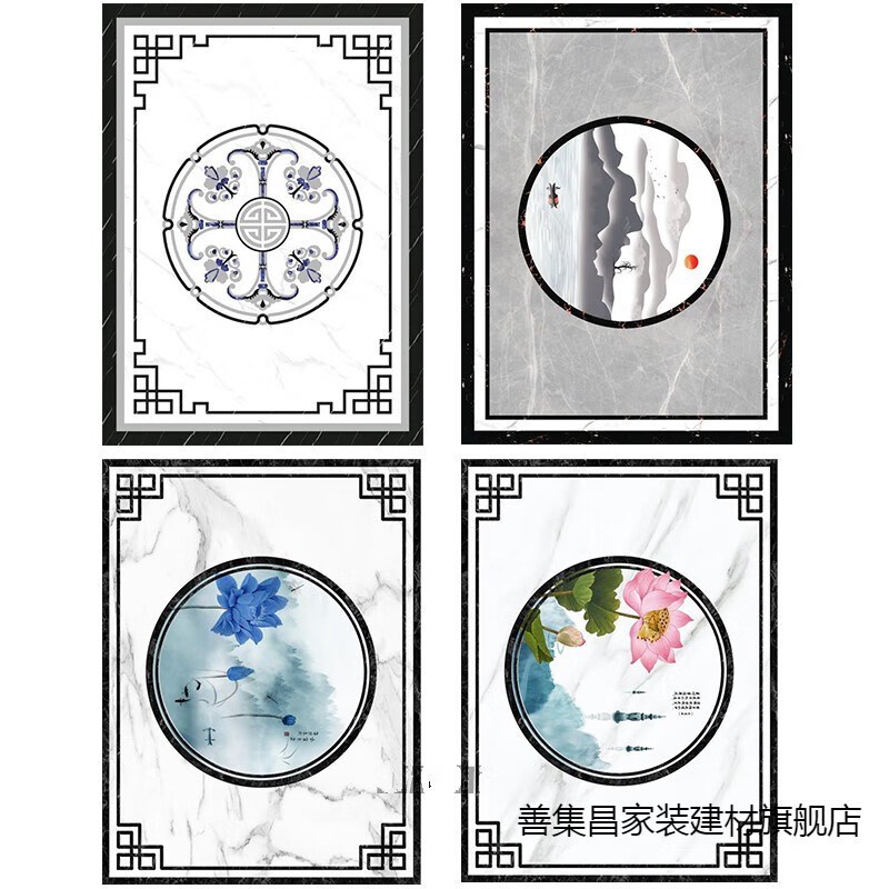 定制瓷砖拼花客厅造型地砖入户玄关餐厅拼图地板砖走廊过道地毯花