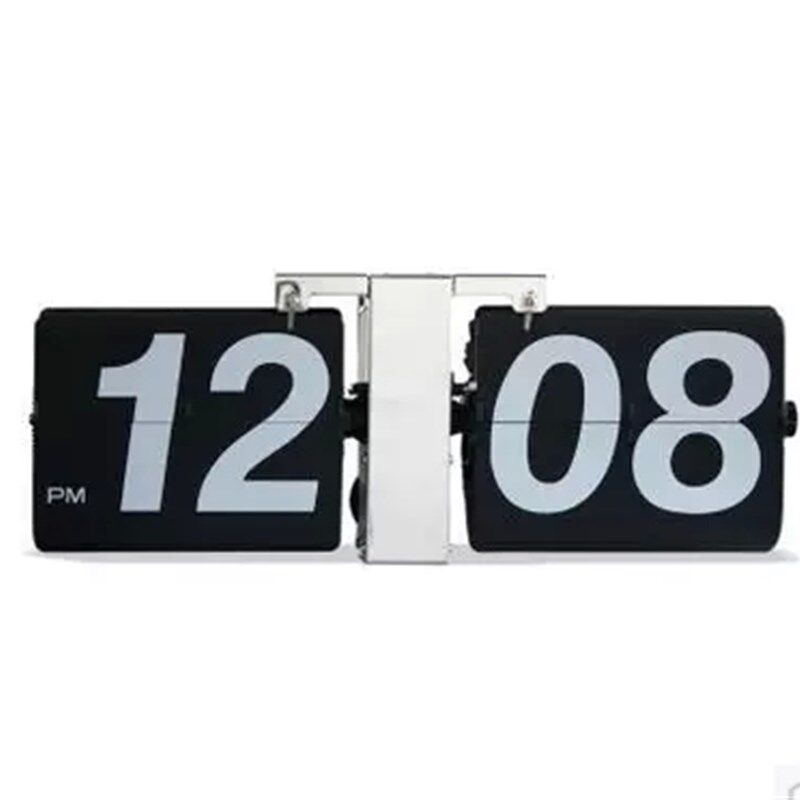 欧式钟表 复古机械自动翻页钟 客厅创意钟 大号座钟挂钟个性时钟