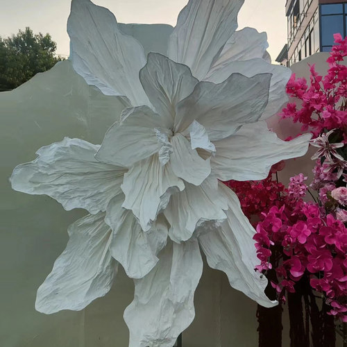 巨型手工立体纸艺美塑花大型蝶舞花婚庆婚礼橱窗装饰摄影背景纸花