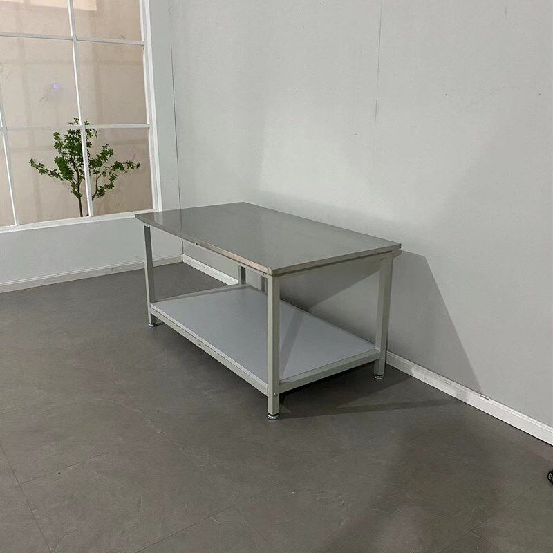 双层工作台桌子不锈钢台面工厂车间操作台包装打包维修检测设备台
