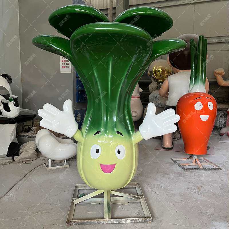 仿真水果蔬菜雕塑玻璃钢户外农场庄园林景观大型草莓白菜装饰摆件