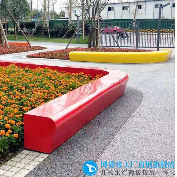玻璃钢座椅户外弧形坐凳商场休闲椅公园长条凳子广场树池景观坐凳