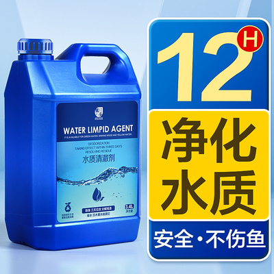 鱼缸净水剂养鱼专用净化水质清澈剂浊水清净水王澄清剂一滴水立清