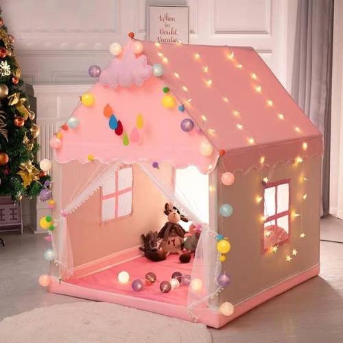 儿童小房子公主屋帐篷儿童室内宝宝城堡小房子6-12岁女孩手工