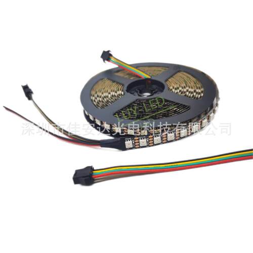 GS8208内置IC灯带 96灯GS2808全彩12V灯条 5050RGB单点单控跑马灯