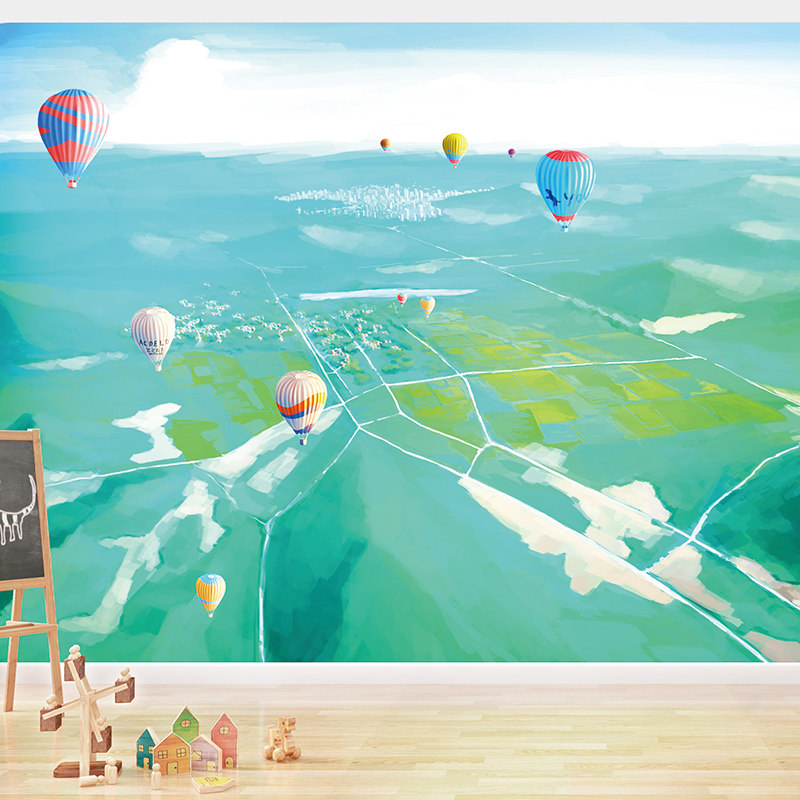 墙布无缝全屋定制墙纸壁画2021年新款卧室儿童房背景墙画卡通壁布