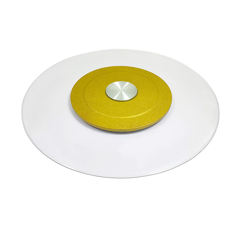 大圆桌电动转盘底座自动旋转台钢化园台面玻璃转盘芯底座家用