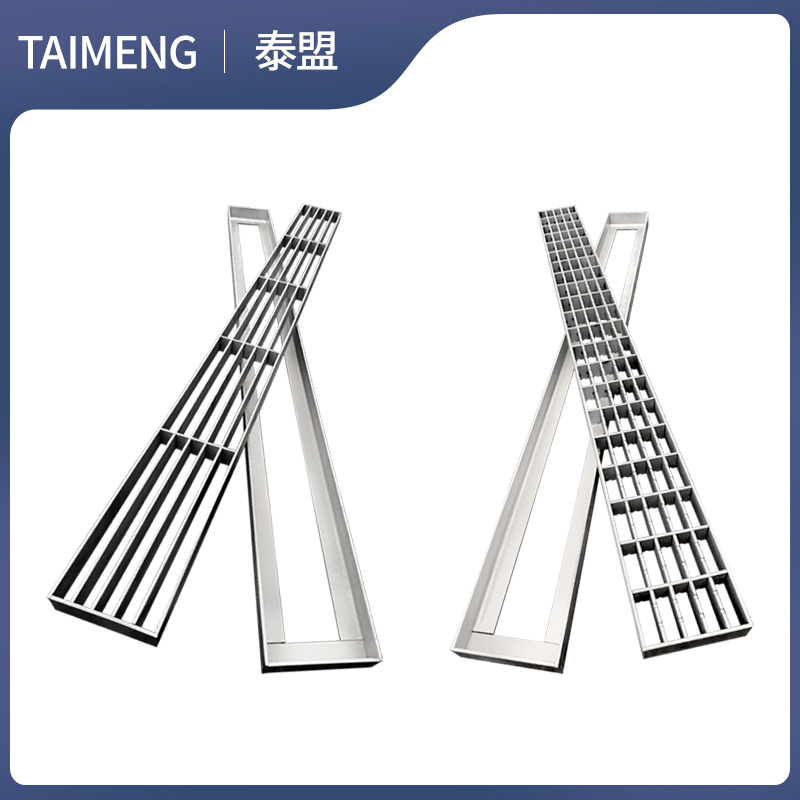 不锈钢格栅条形30排水沟盖板地沟下水道车库雨水篦子井盖定制201