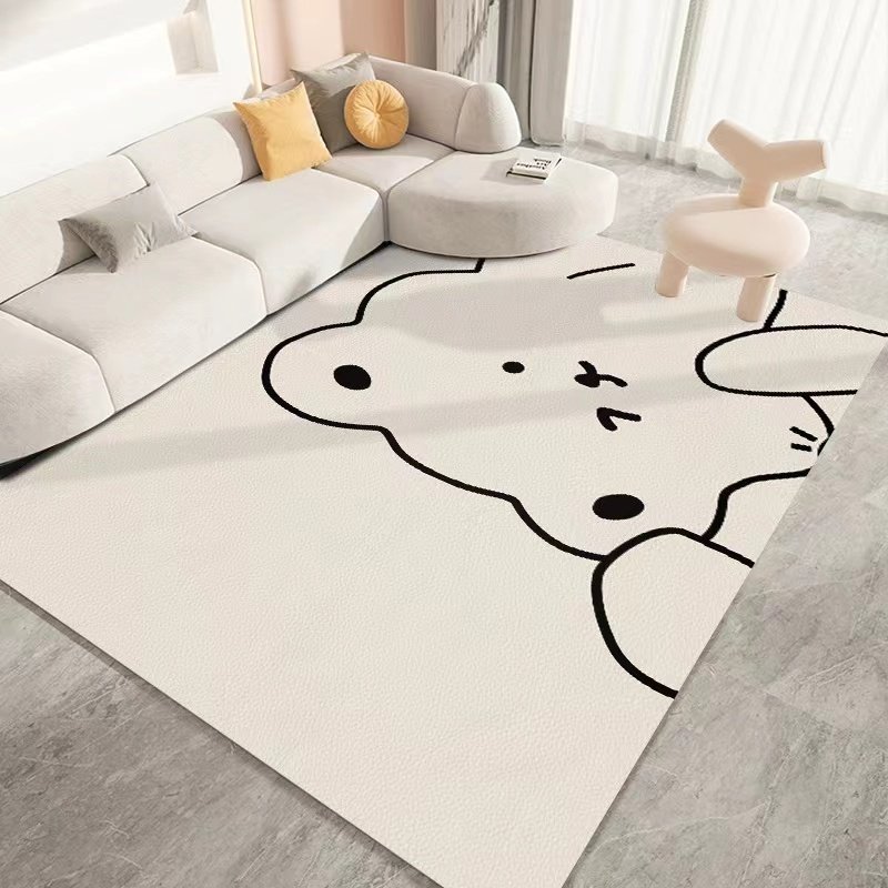 卡通客厅地毯皮革防水防滑pvc宝宝爬爬地垫儿童房爬行垫可擦免洗
