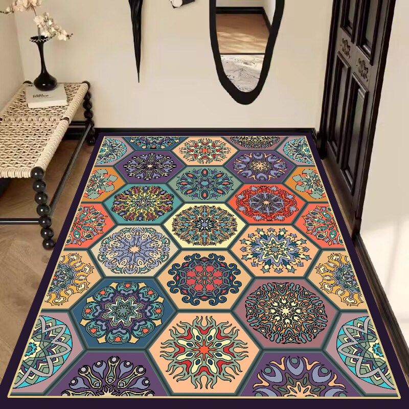 波西米亚硅胶入户门地垫防盗门加厚防滑吸水速干地毯水洗随意裁剪,居家布艺,入户地垫,淘宝优惠券,粉丝福利购,淘宝优惠卷