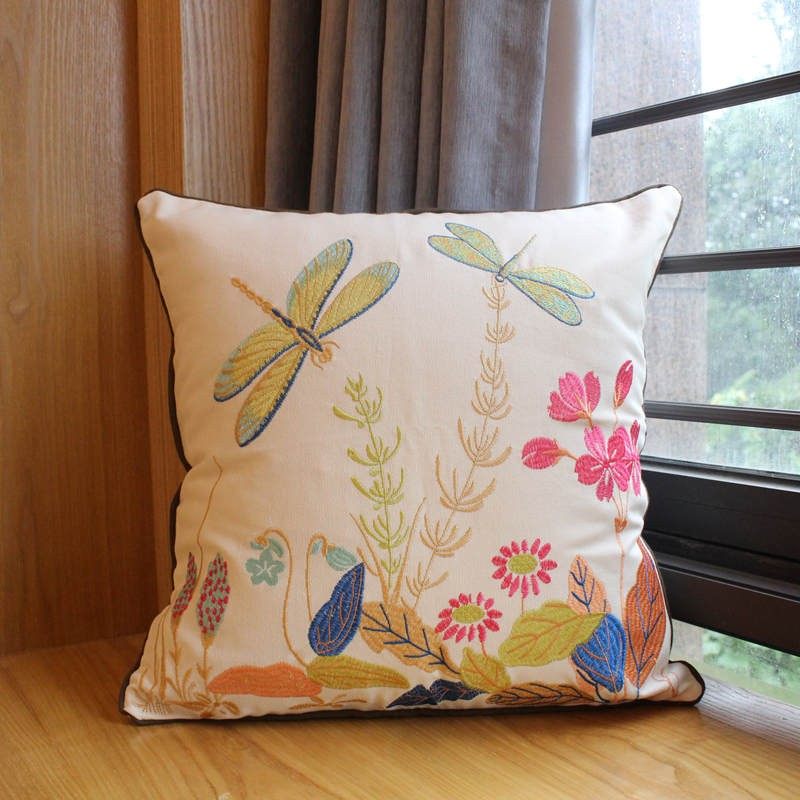民族风田园客厅刺绣抱枕套不含芯红木沙发床头靠垫车内座椅靠枕,居家布艺,靠垫/抱枕,淘宝优惠券,粉丝福利购,淘宝优惠卷