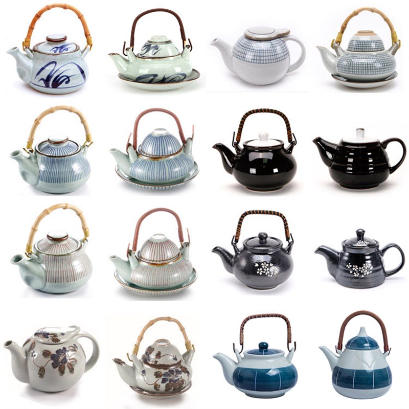 三分过滤大容量茶壶日韩式陶瓷海鲜汤壶大肚壶功夫茶具寿司店商用