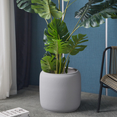 特大号组合盆水泥花盆庭院酒店创意摆件可乐罐超级大码 大型绿植盆