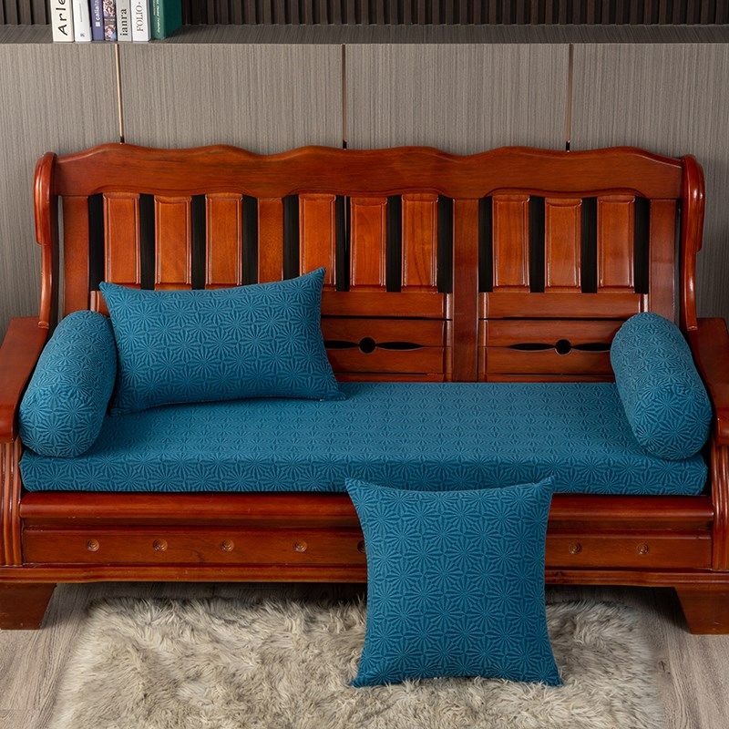 加厚实木沙发垫四季通用长条垫子老式木质三人位座垫红木沙发坐垫