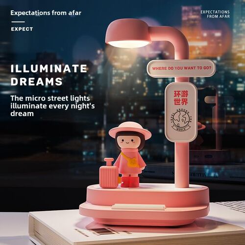 可爱的Pat夜灯卧室床边睡眠灯可充电男孩和女孩夫妇温暖和浪漫的