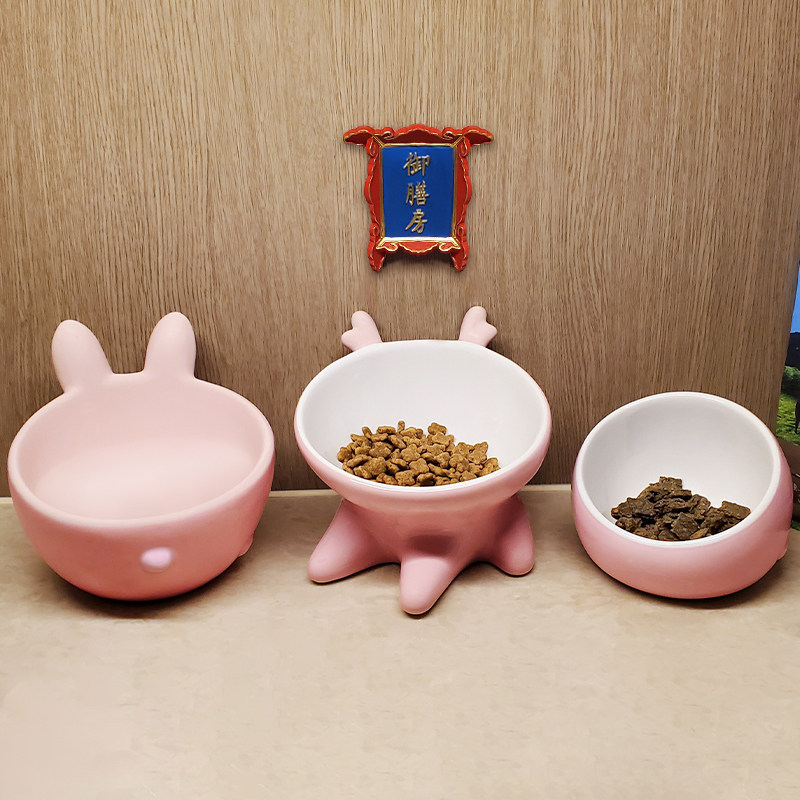 猫碗陶瓷保护颈椎防打翻斜口食碗喂食盆狗碗粮碗水碗饭碗猫咪用品,宠物/宠物食品及用品,猫狗碗/慢食碗,淘宝优惠券,粉丝福利购,淘宝优惠卷