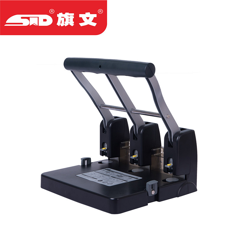 旗文p-1000-3重型三孔打孔机 打孔100张档案装订机打洞机打孔器