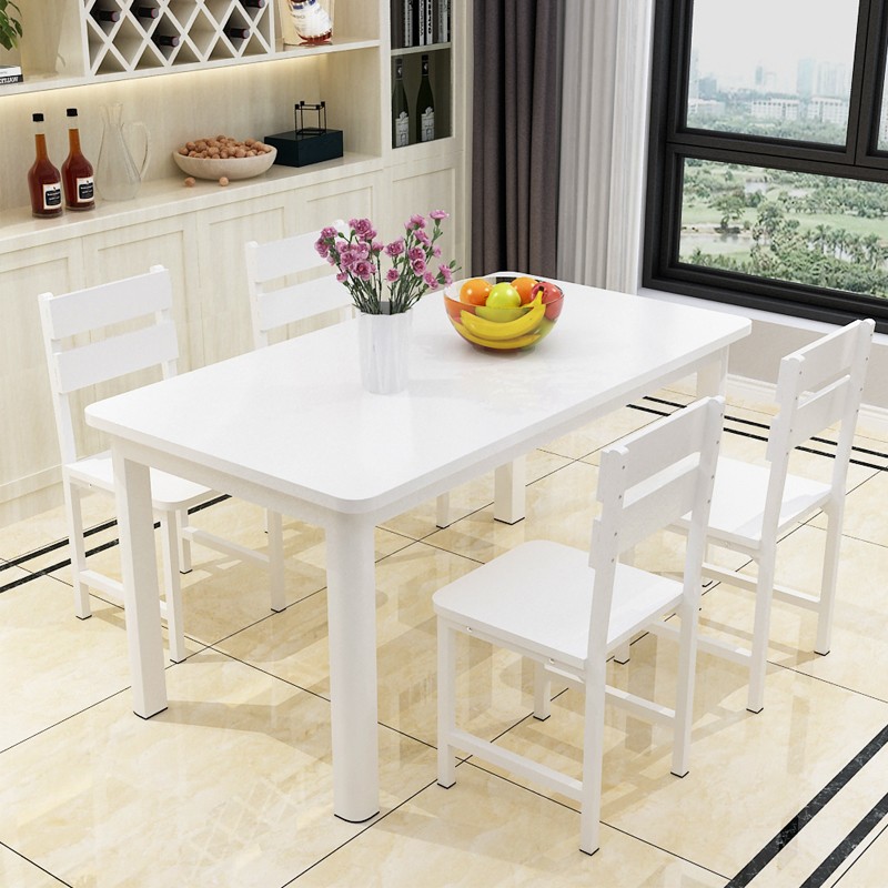 餐桌椅组合长方形4人6人家用经济型餐桌简约现代小户型吃饭桌子