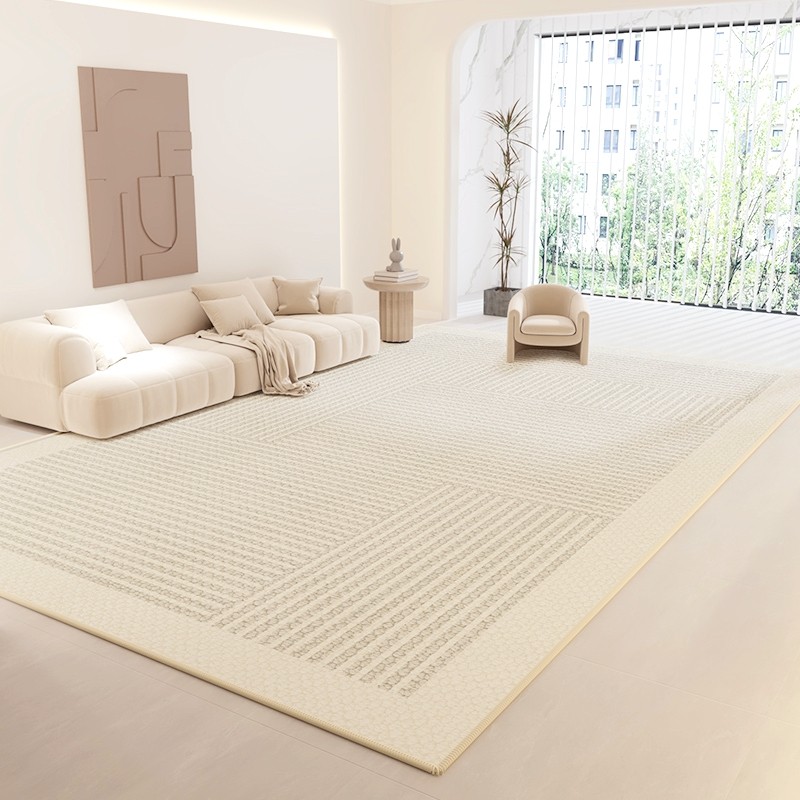 安纳西奶油风地毯客厅沙发茶几地垫防水防污免洗凤梨纹卧室牀边毯,居家布艺,床边毯,淘宝优惠券,粉丝福利购,淘宝优惠卷