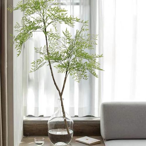 仿真植物装饰室内客厅卧室桌面落地摆件侘寂风树枝假花仿生假绿植