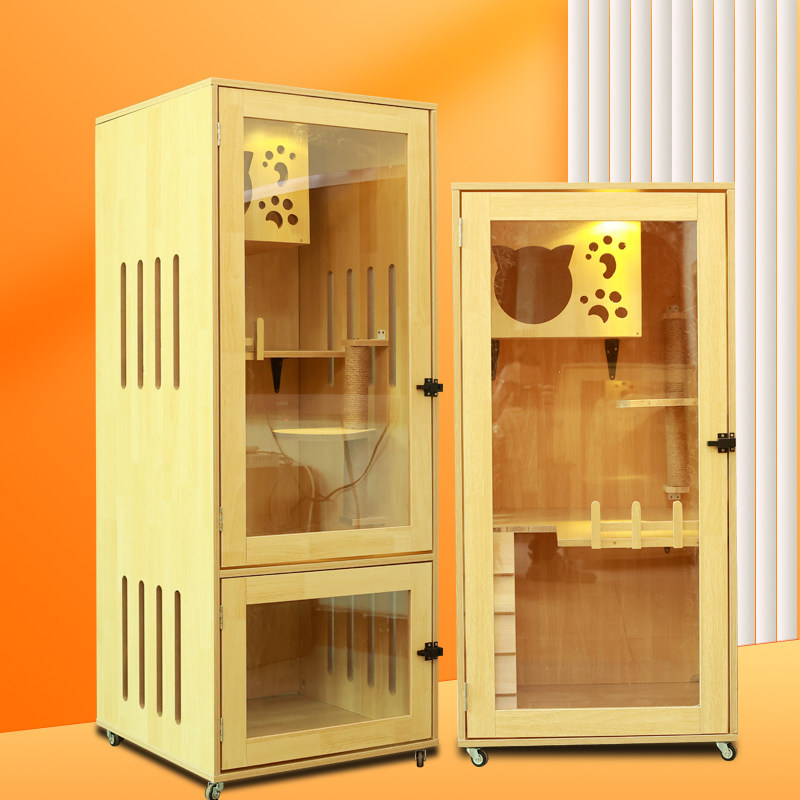 豪华家用猫咪窝猫屋猫舍猫窝别墅猫咪公寓猫房子实木猫别墅封闭式,宠物/宠物食品及用品,猫笼子/猫别墅,淘宝优惠券,粉丝福利购,淘宝优惠卷