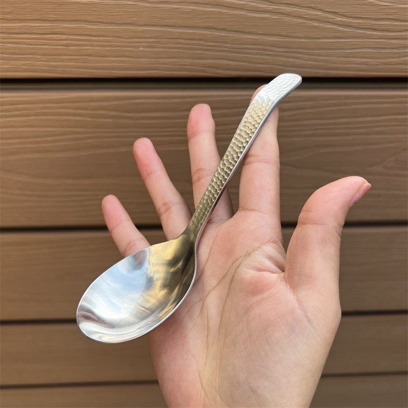 家用长柄加深大头304不锈钢汤勺喝汤勺拉面勺吃饭勺汤匙调羹粥勺