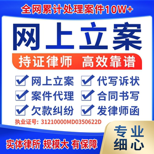 律师法律咨询欠钱不还网上立案代起诉追回欠款老赖经济纠纷写诉状